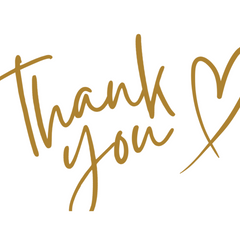 Thank You Gold Card