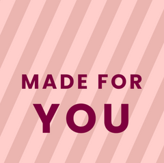 Made For You Pink Stripe Card