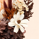 Brown and cream dried flower arrangement NZ