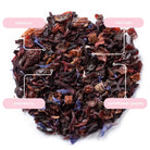 Hibiscus Rose herbal tea with hibiscus rose hips and cornflower petals