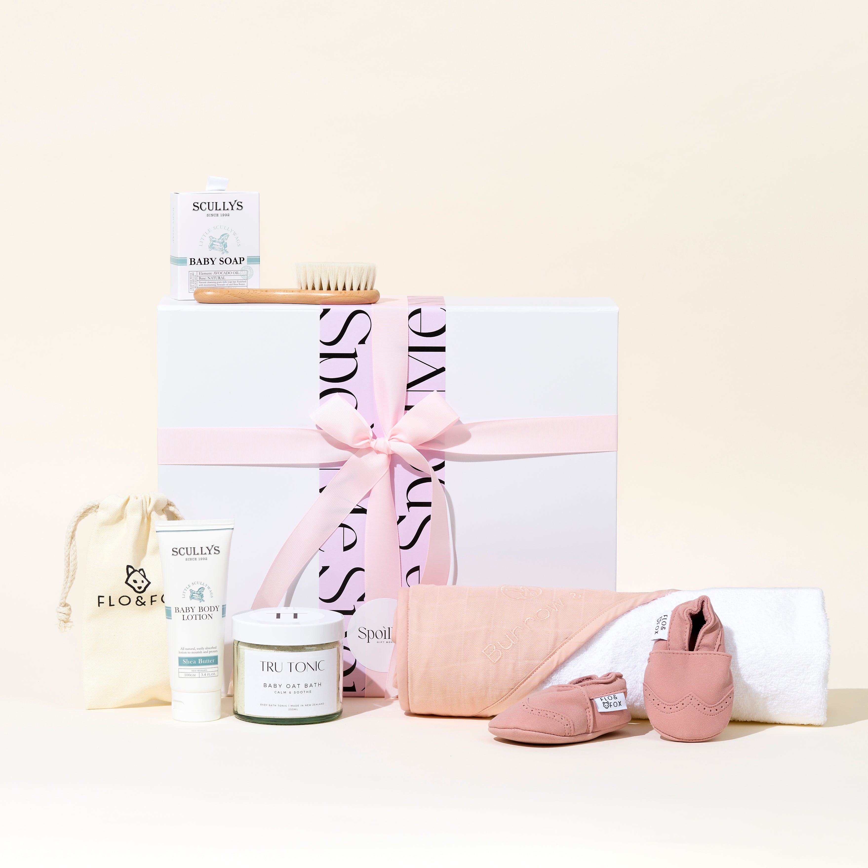 Baby bath-time gift box // pink - gift box nz