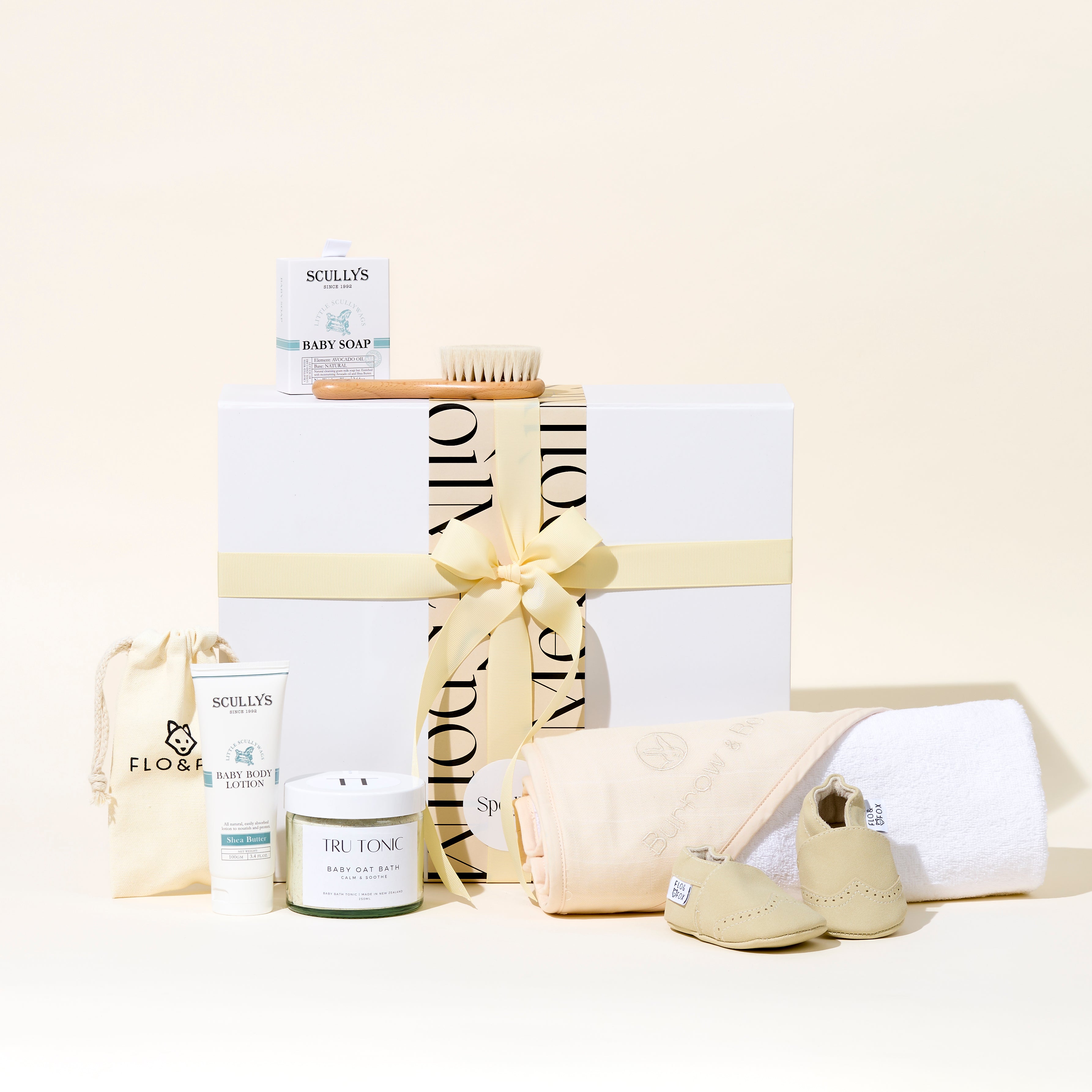 Baby bath-time gift box // tan - nz