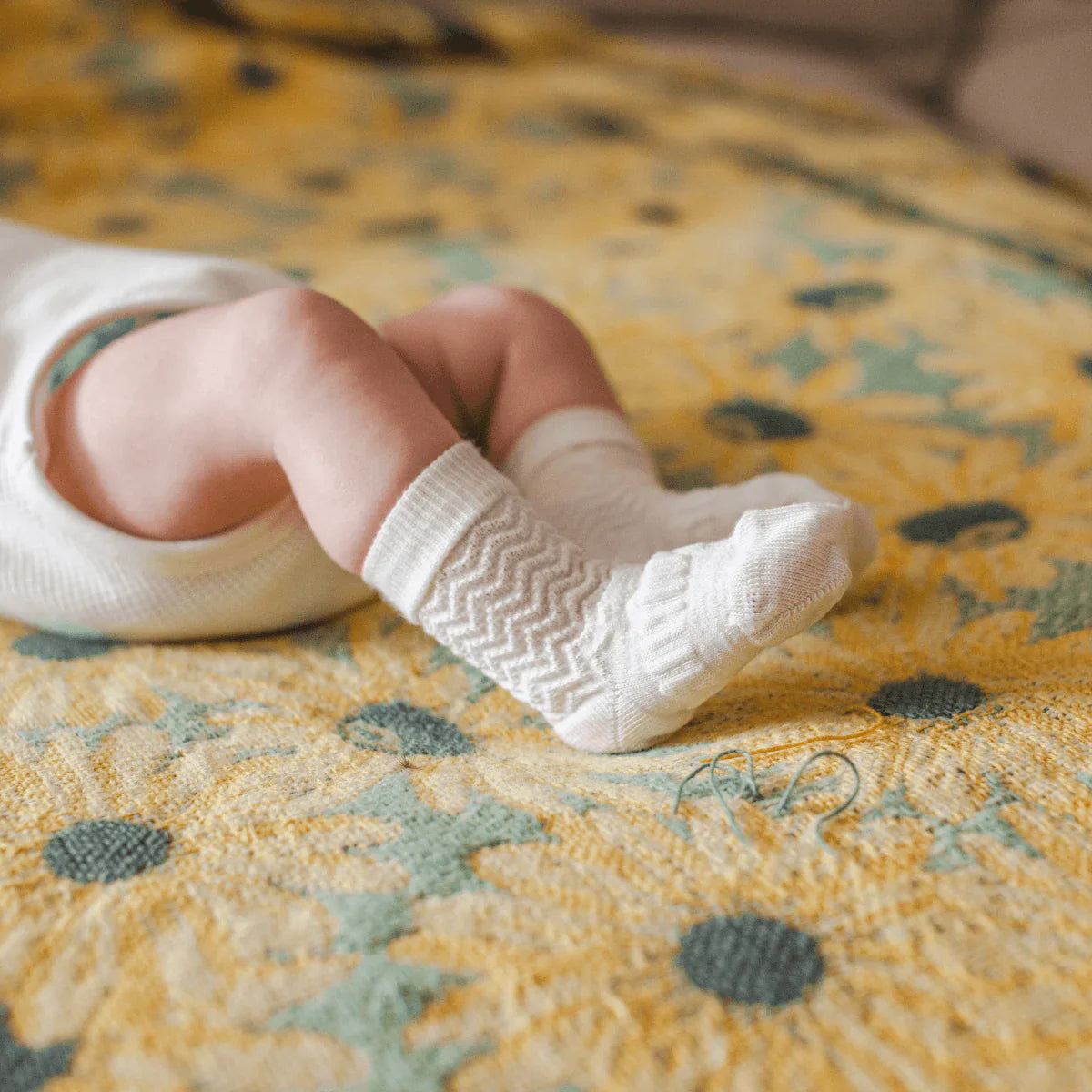 Baby merino socks // pearl - gift box nz