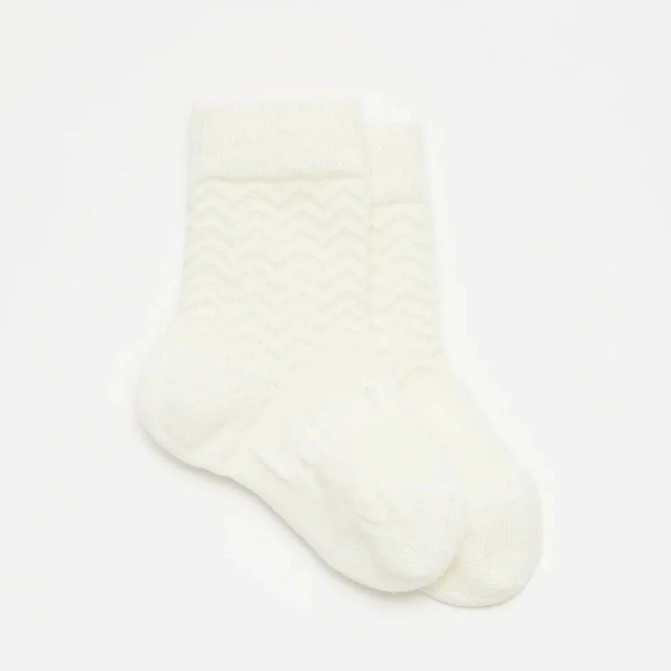 Baby merino socks // pearl - gift box nz