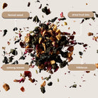 Fruity oolong tea gift with biodegradable pyramid tea sachets