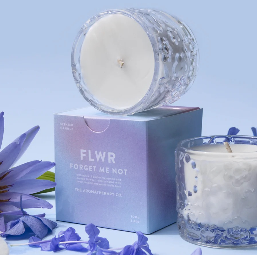 Candle - forget me - gift box nz