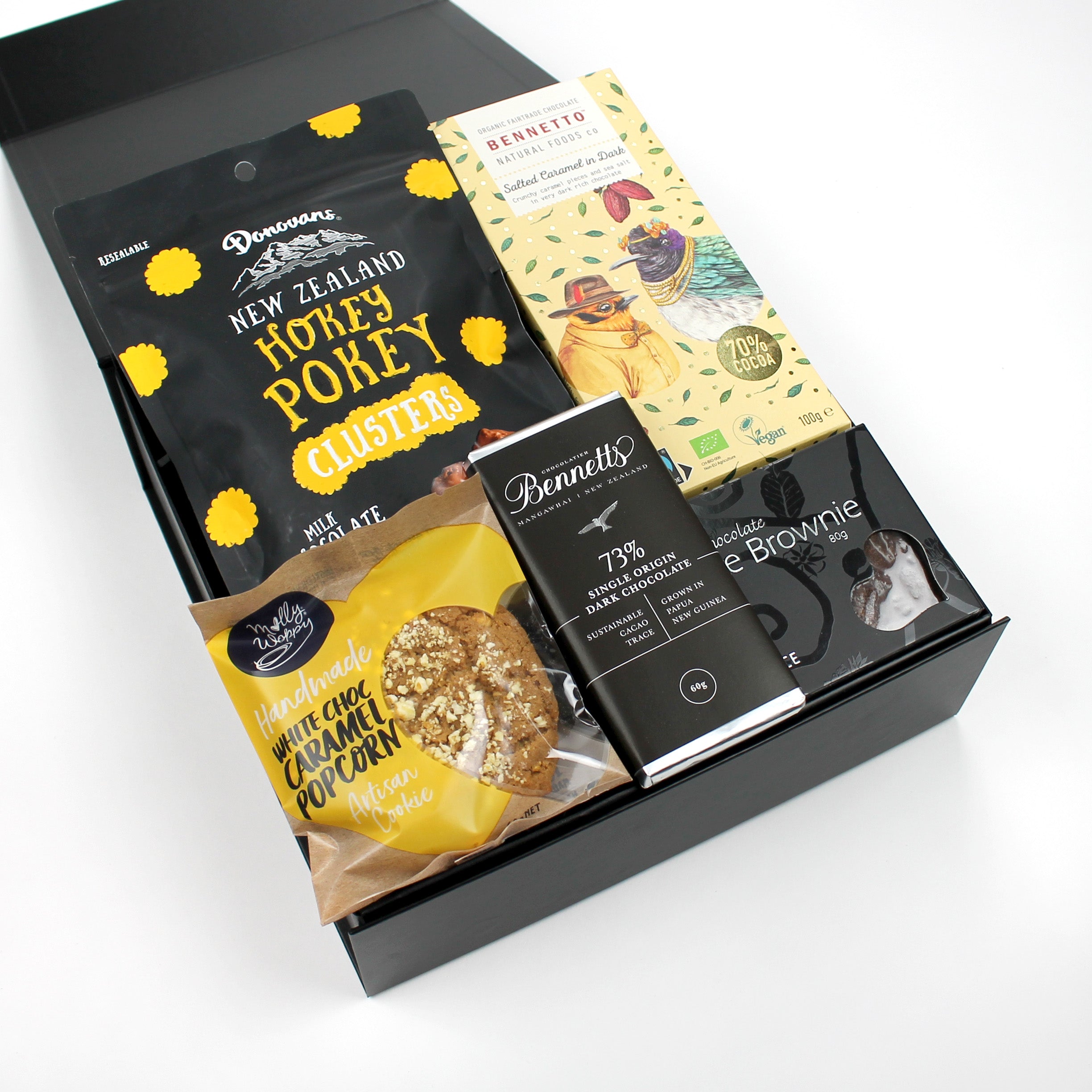 Chocolate bliss gold gift box - gift box nz