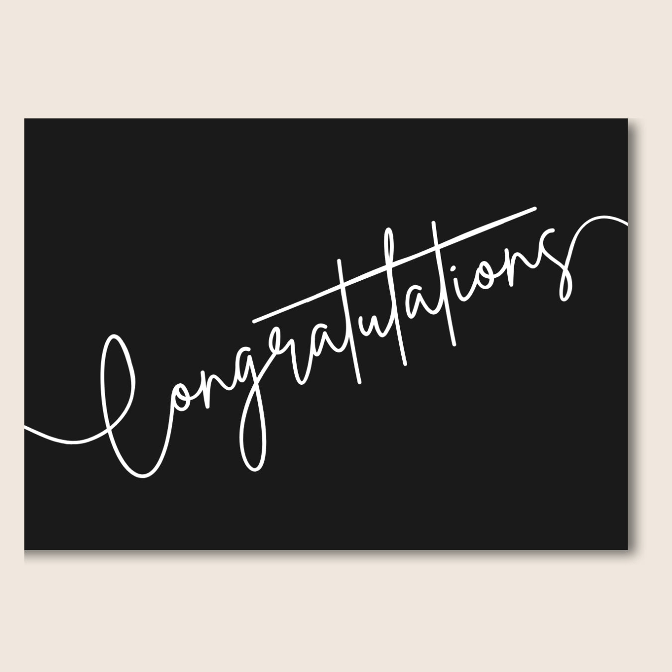 Congrats greeting card - gift box nz