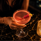 Elegant martini coupe glass for cocktails