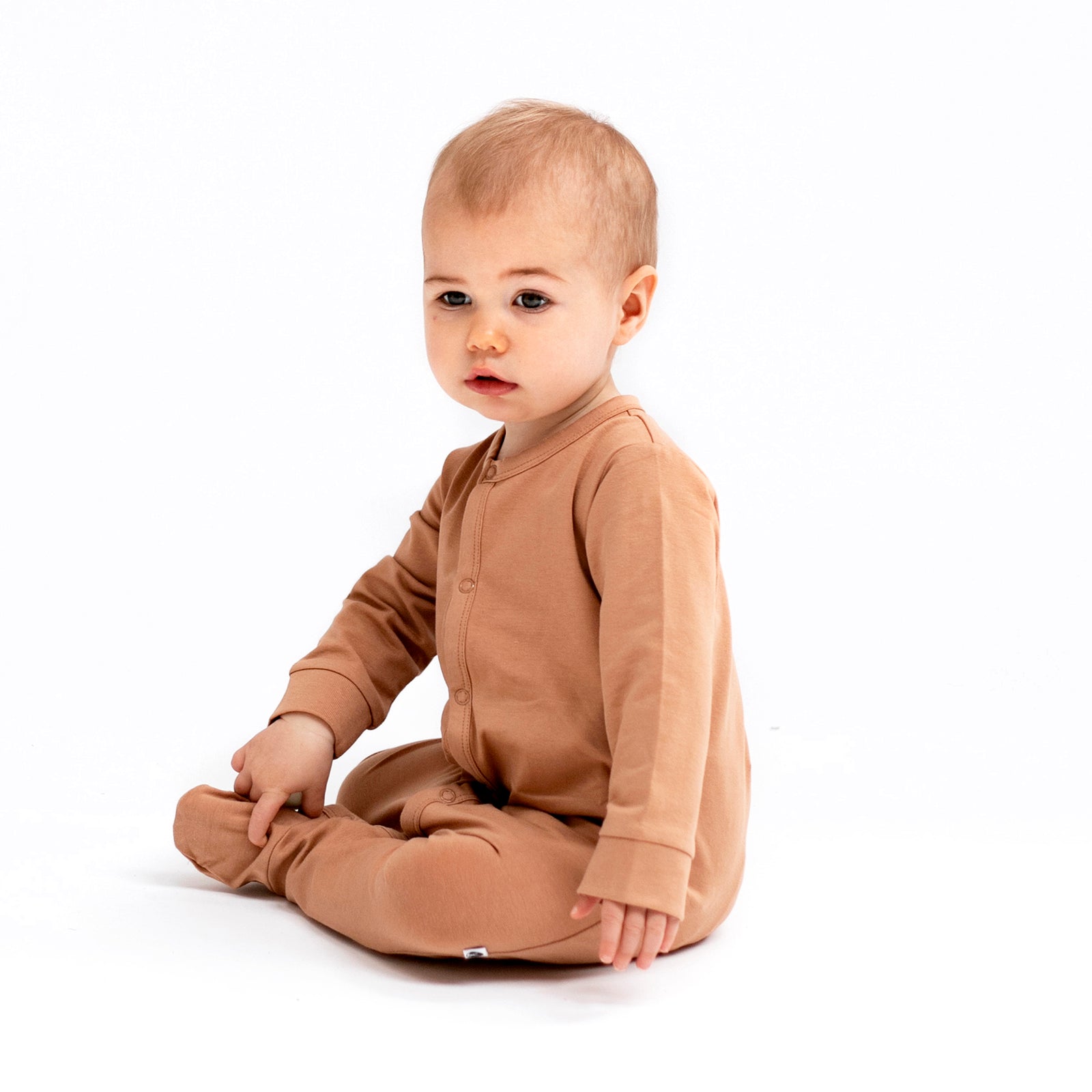 Essentials sleep suit // tan - gift box nz