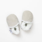 Fleece moccasins / stone - gift box nz