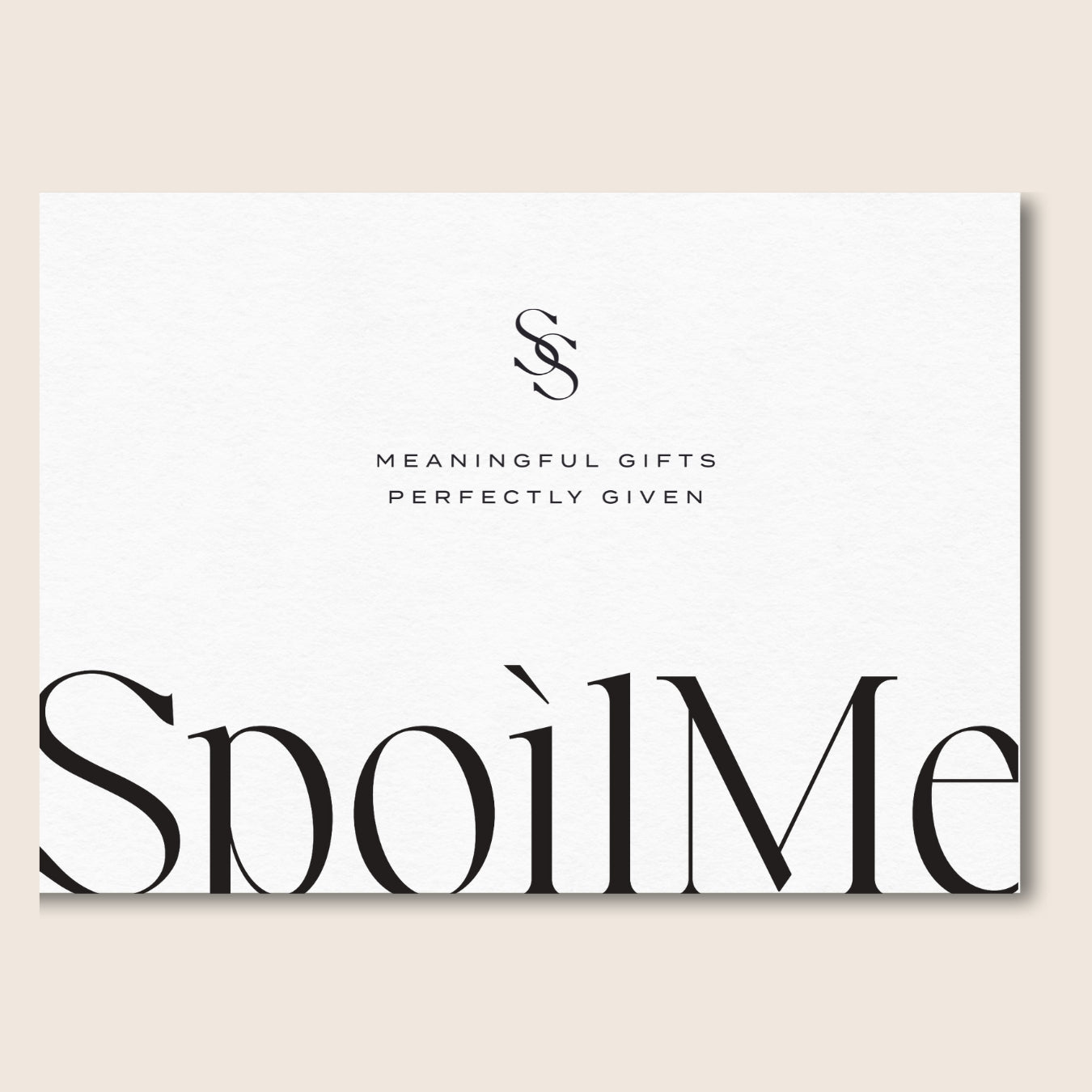 Free spoil me message card - gift box nz