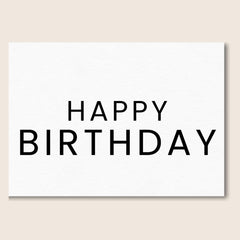 HAPPY BIRTHDAY CARD