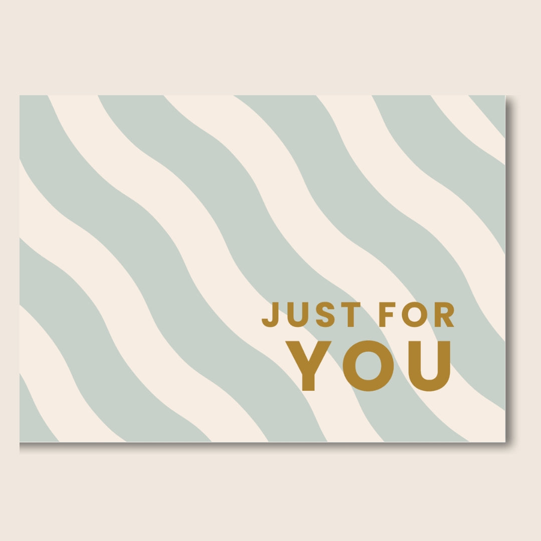 Just for you card - gift box nz
