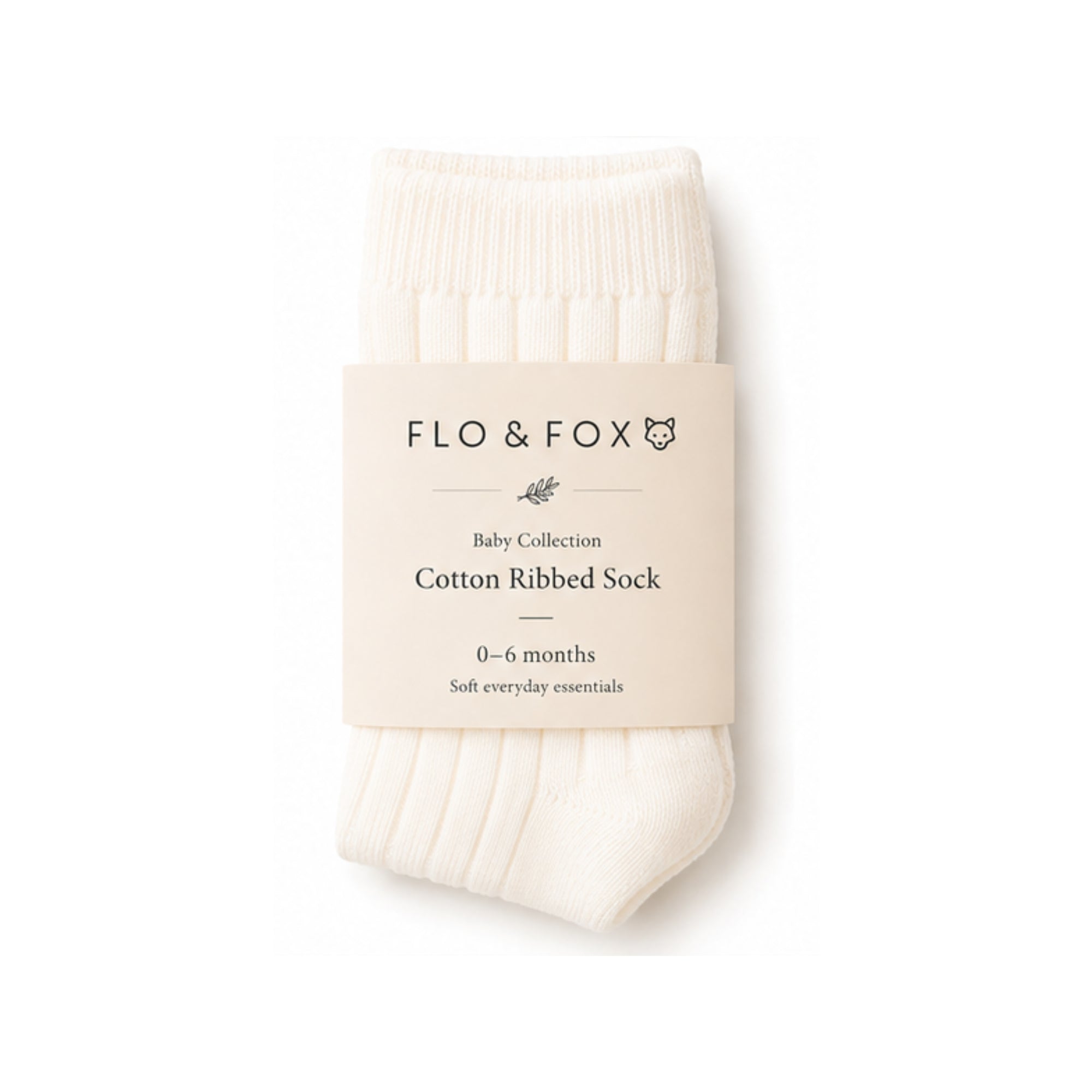 Knee high baby socks - vanilla - gift box nz