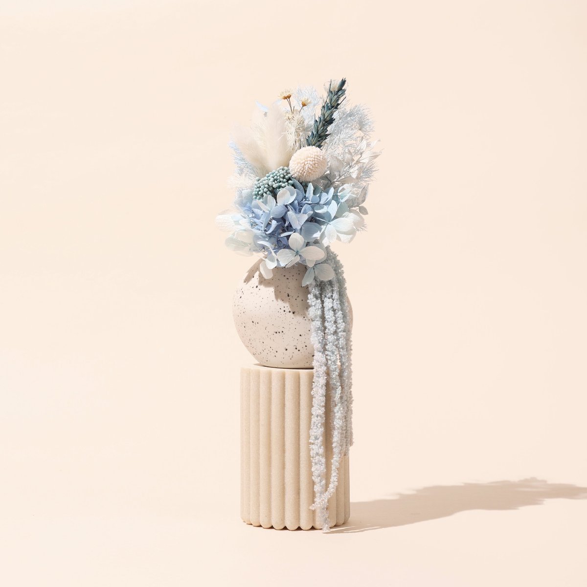 layla and Vase Mini Dried Floral Bundle