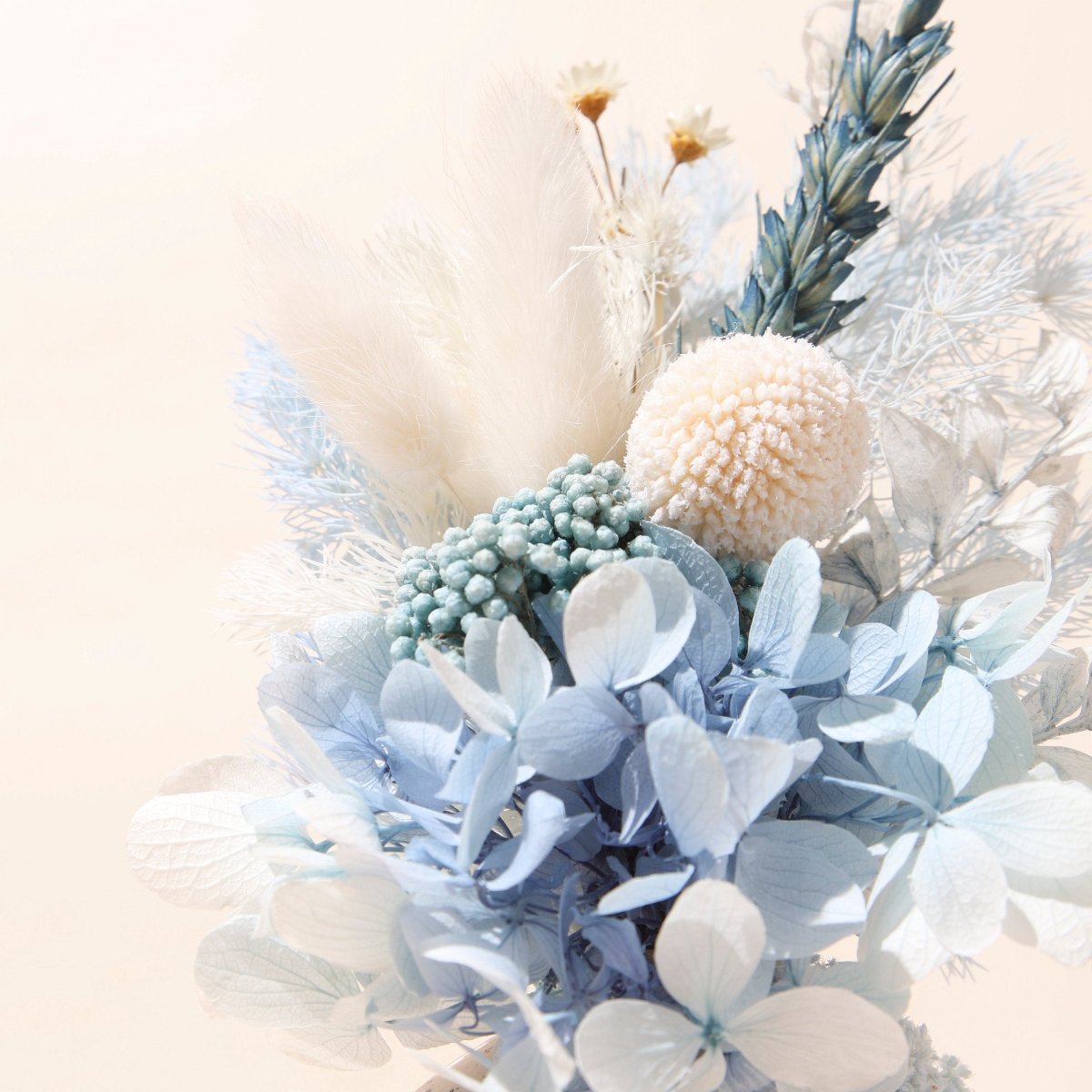 light blue Mini Dried Floral Bundle