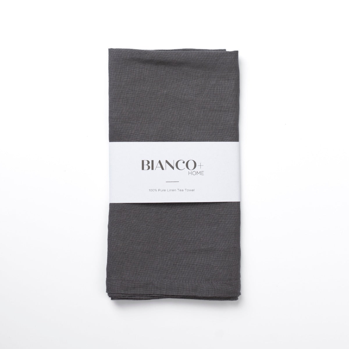 Linen tea towel // charcoal - gift box nz
