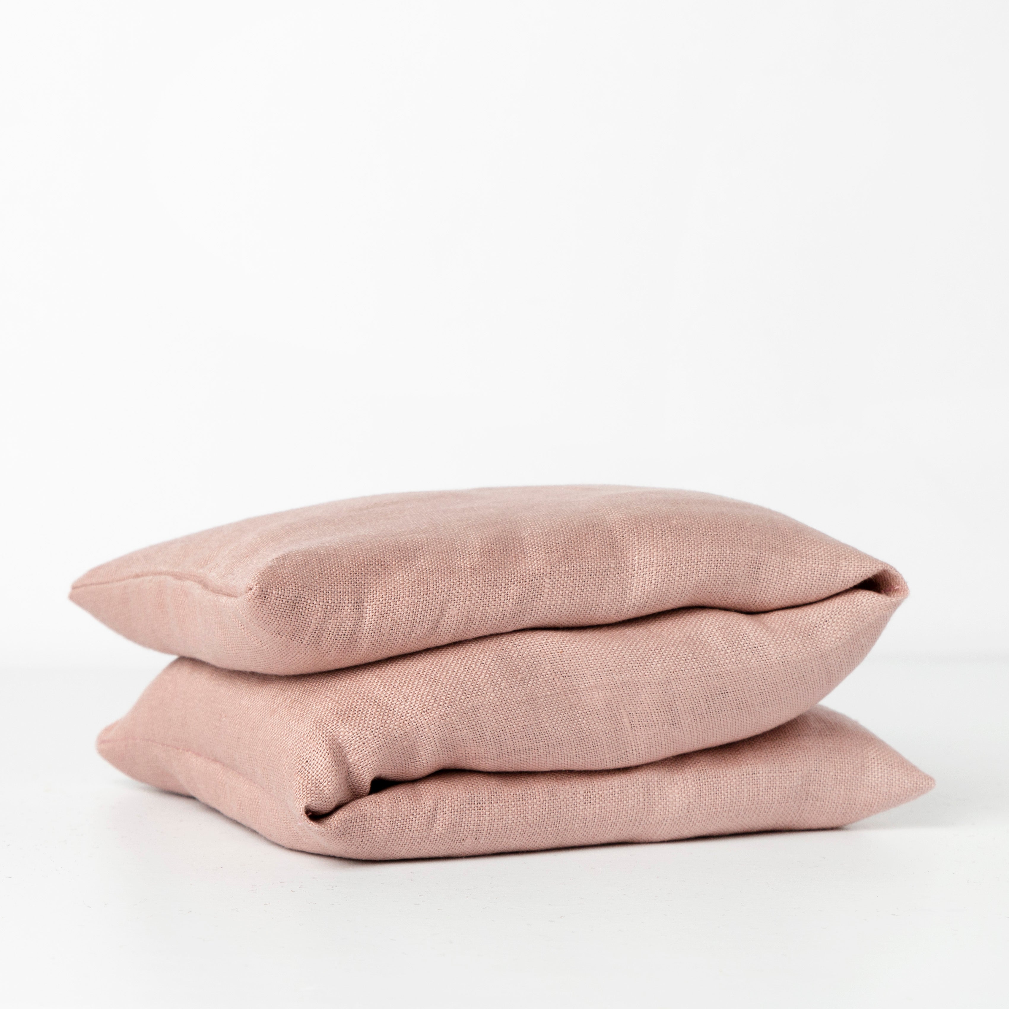 Linen wheat bag blush // large - gift box nz