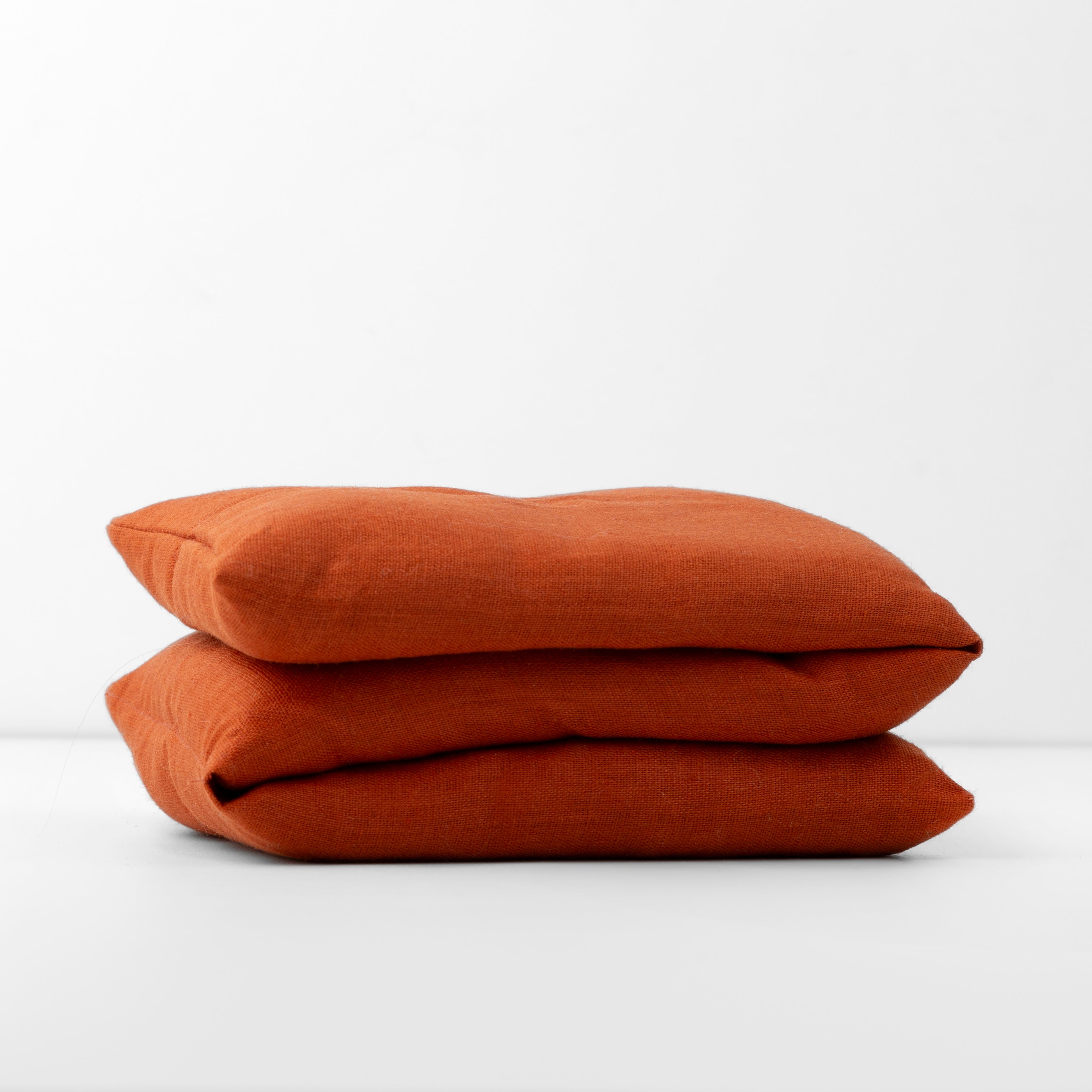 Linen wheat bag rust // large - gift box nz