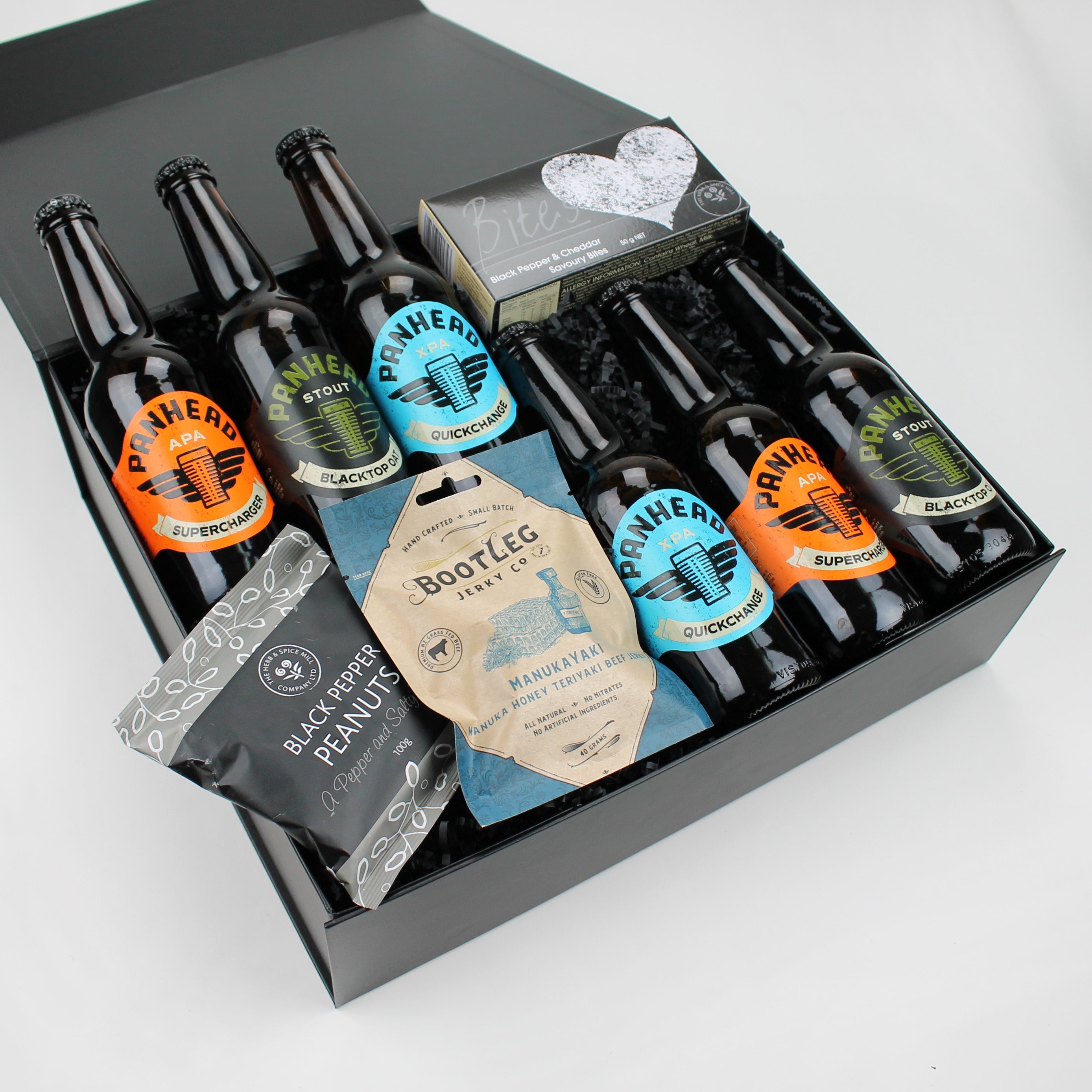 Panhead mixed six & snacks gift box - gift box nz