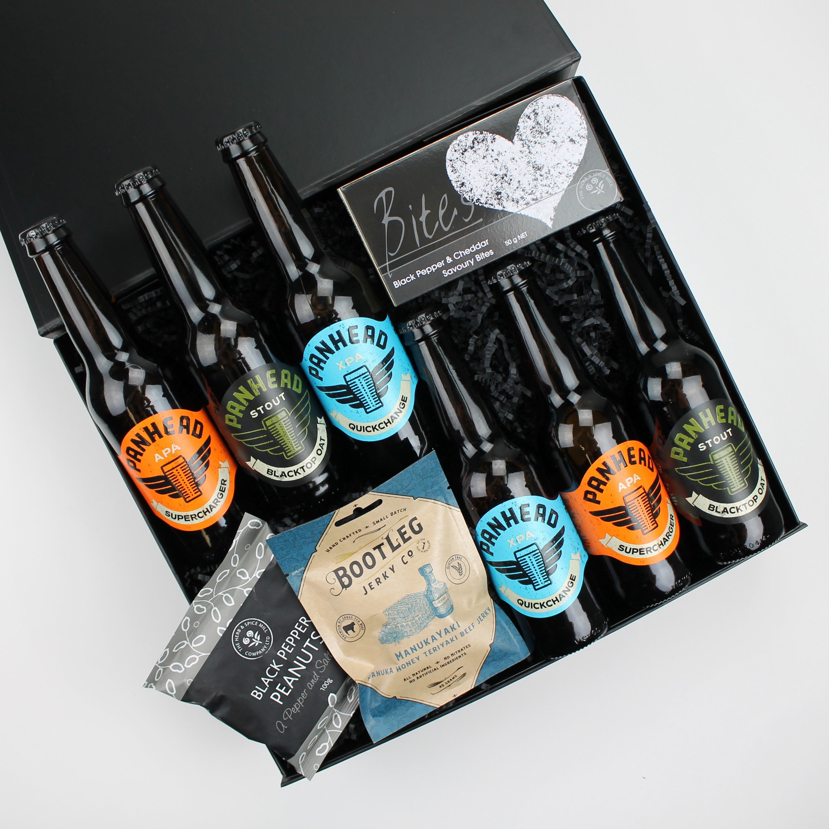 Panhead mixed six & snacks gift box - gift box nz