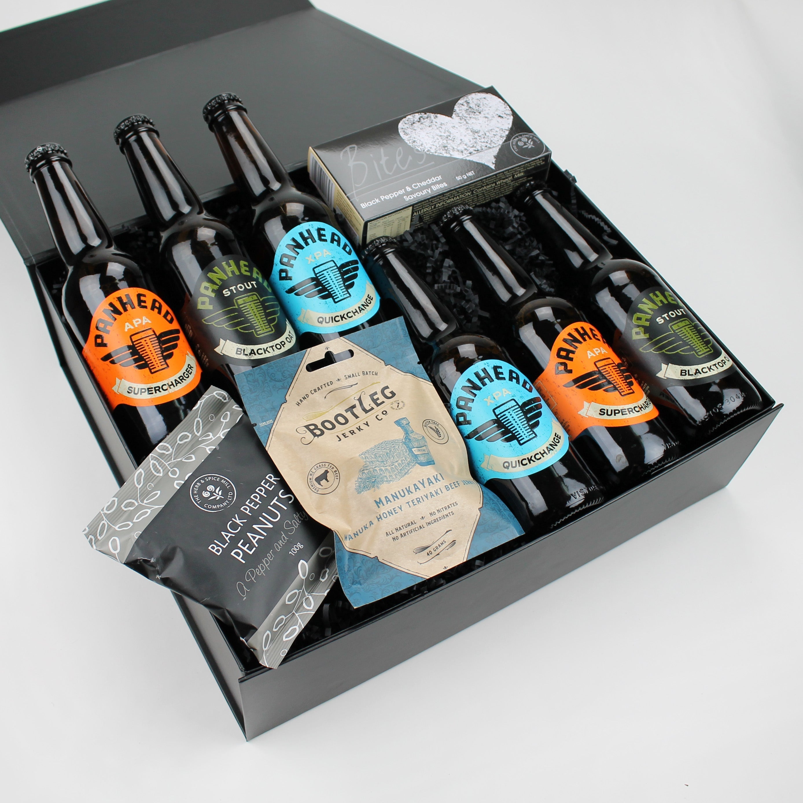 Panhead mixed six & snacks gift box - gift box nz
