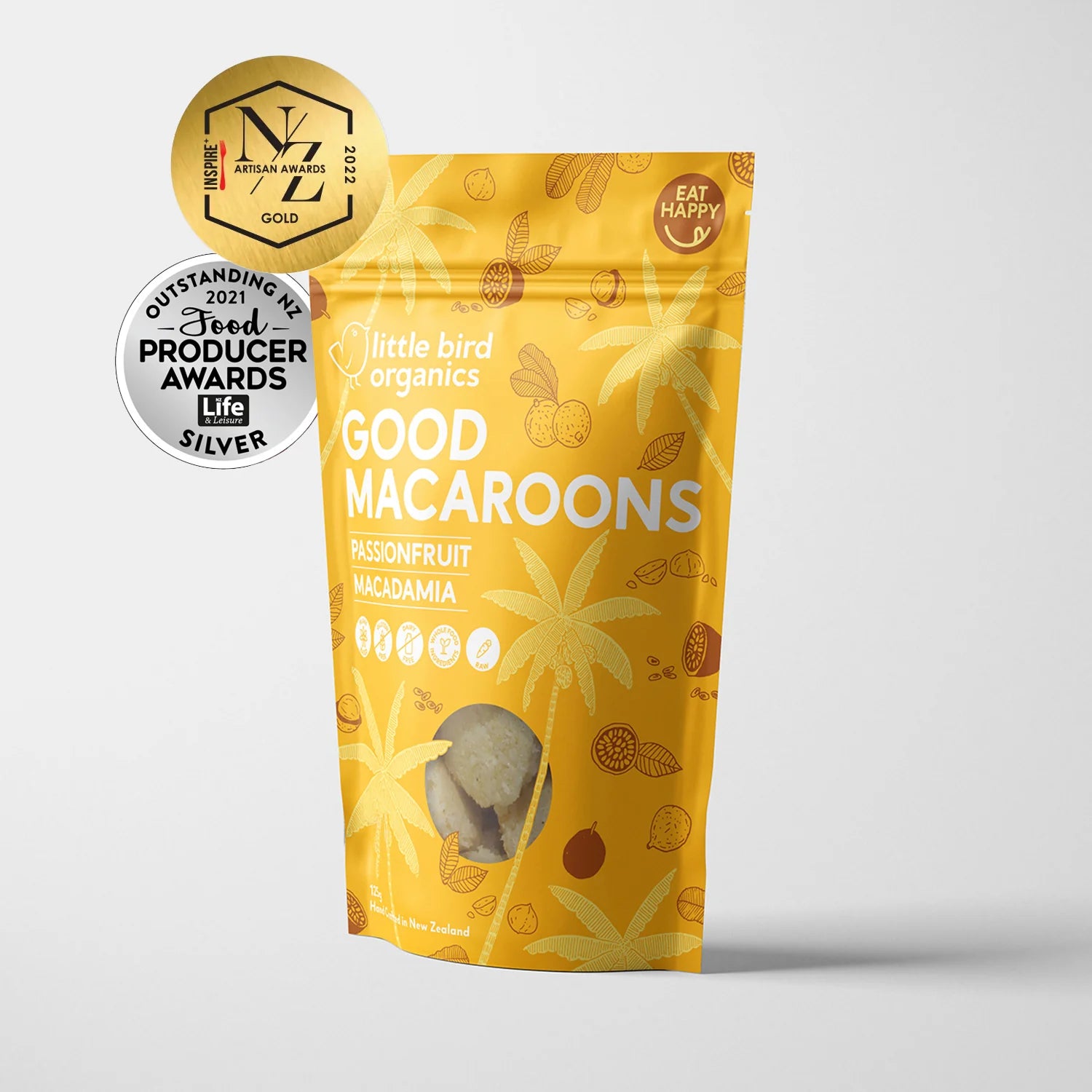 GOOD MACAROONS - PASSIONFRUIT + MACADAMIA