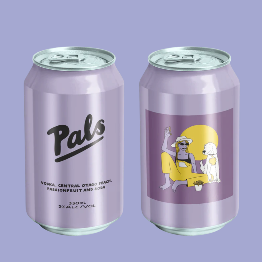 Purple pals - vodka central otago peach passionfruit and soda - gift box nz