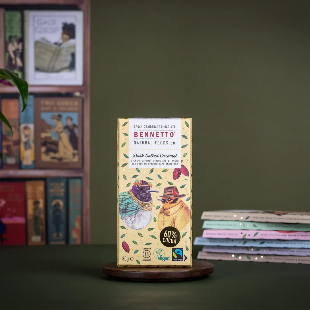Salted caramel chocolate bar - gift box nz