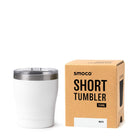 Smoco short tumbler 2.0 white - gift box nz