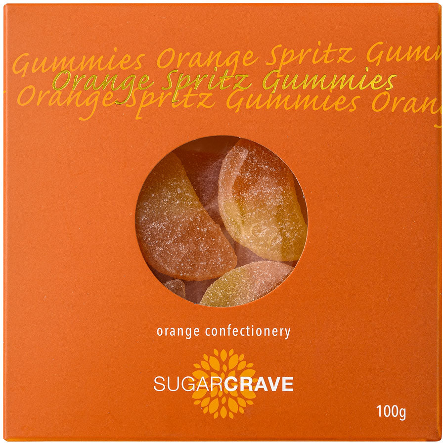 Orange Spritz Gummies – zesty sugar-coated sweets for Build-a-Box gifts