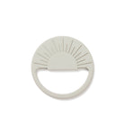 Sunburst baby teether // stone - gift box nz