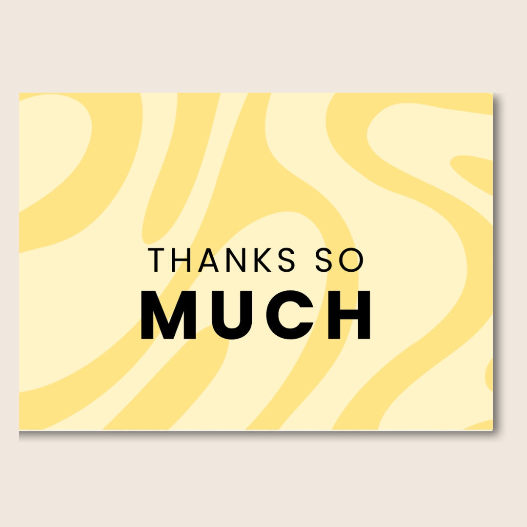 Thanks so much card - gift box nz