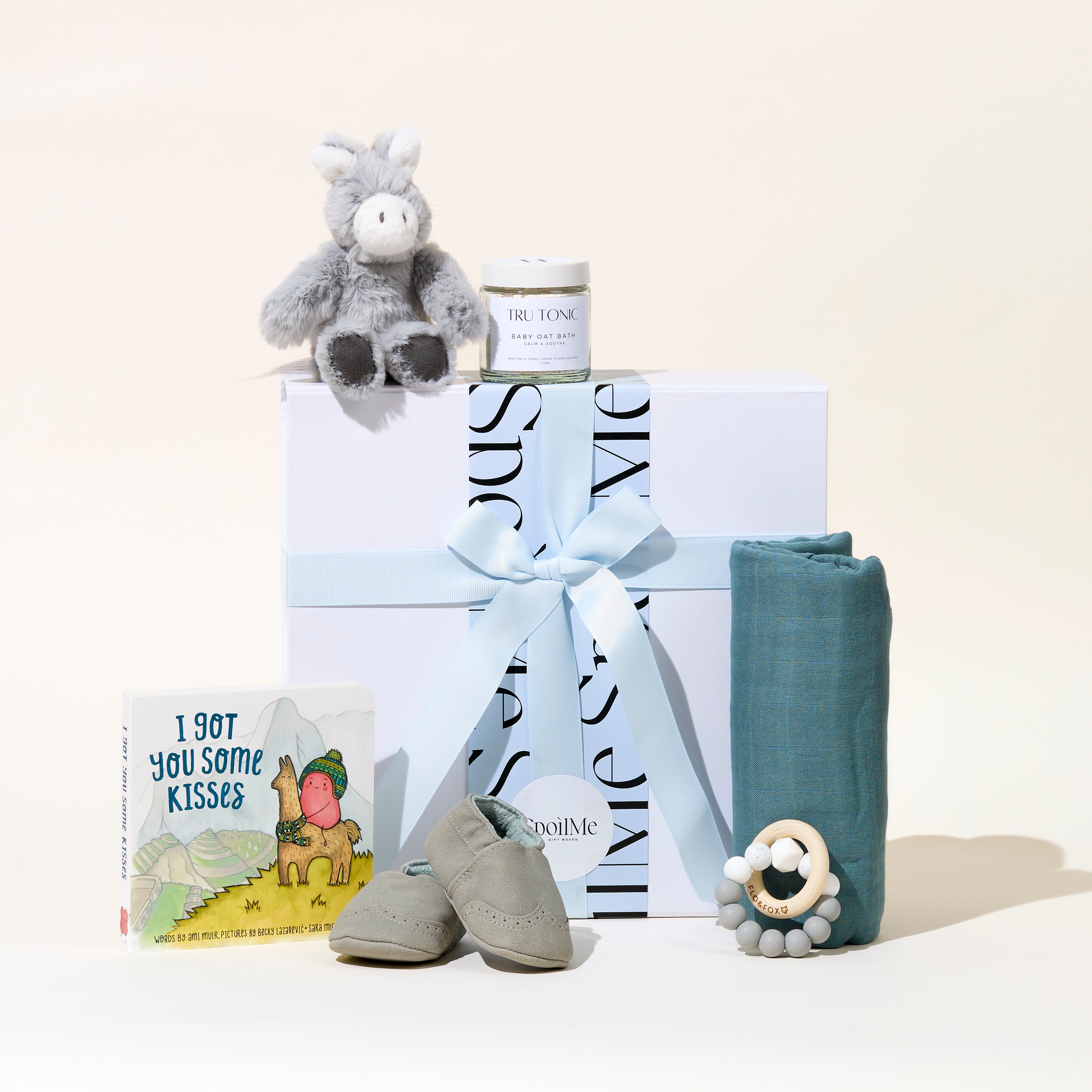 Welcome baby // blue gift box - gift box nz