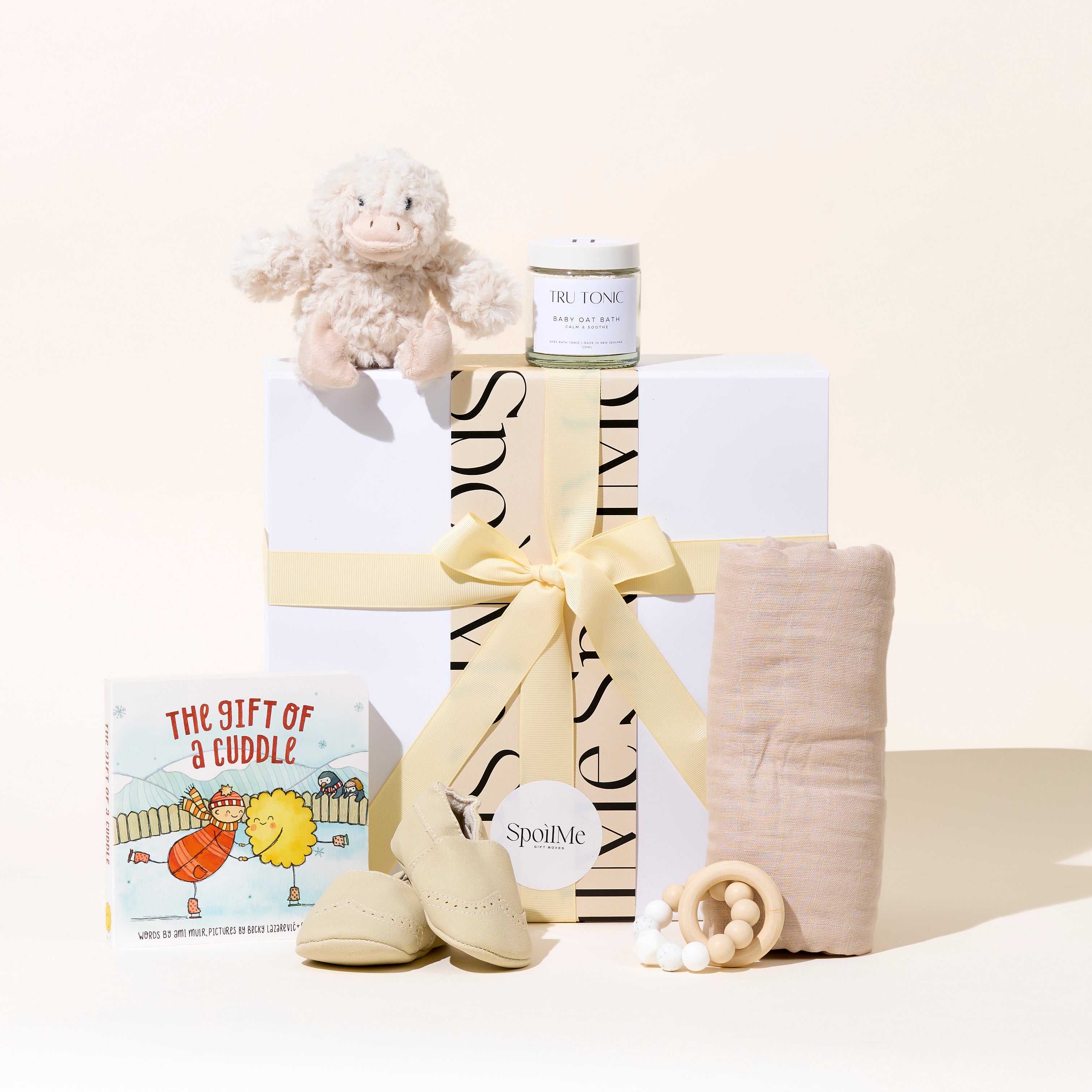 Welcome baby // tan gift box - gift box nz