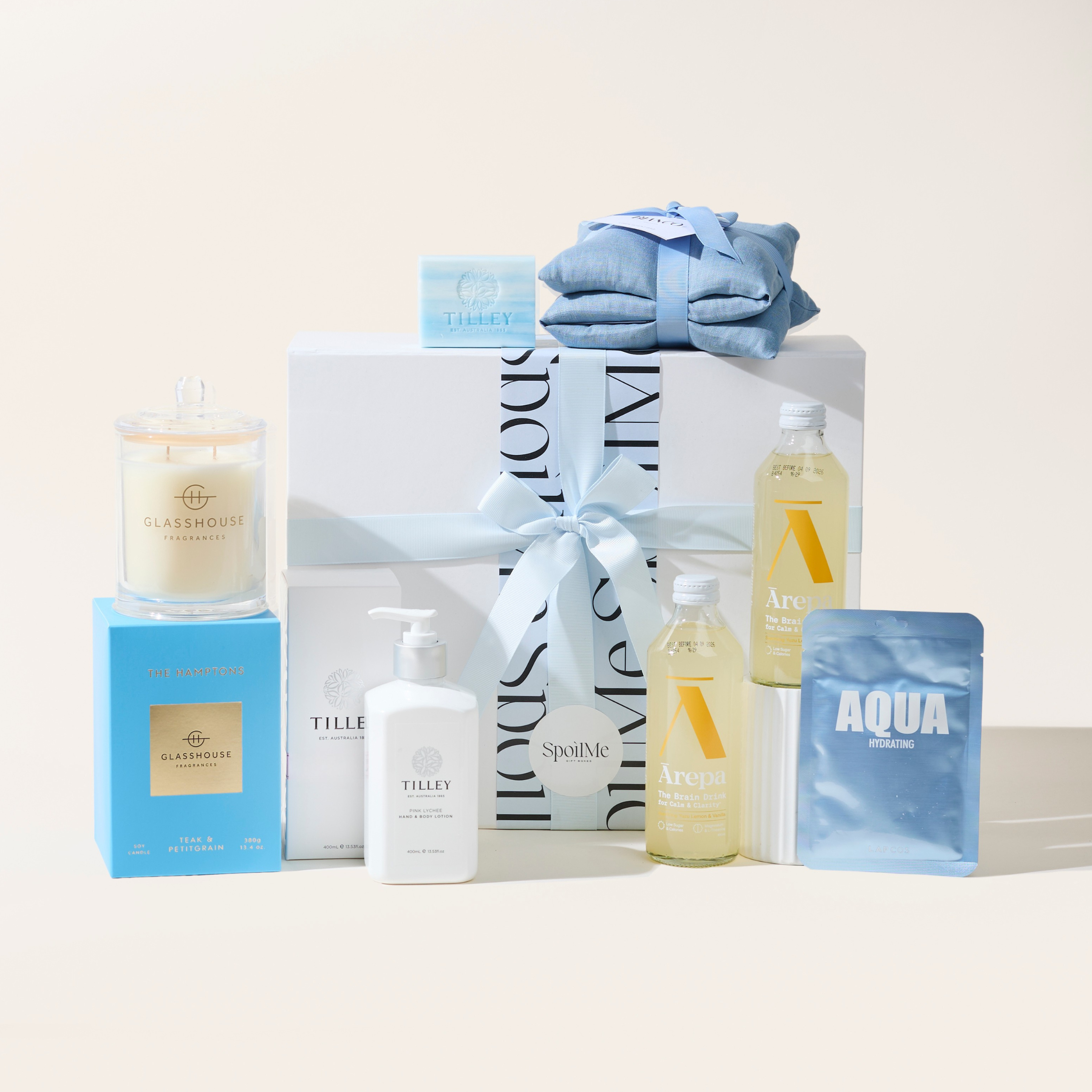 Wellbeing deluxe blue gift box - gift box nz