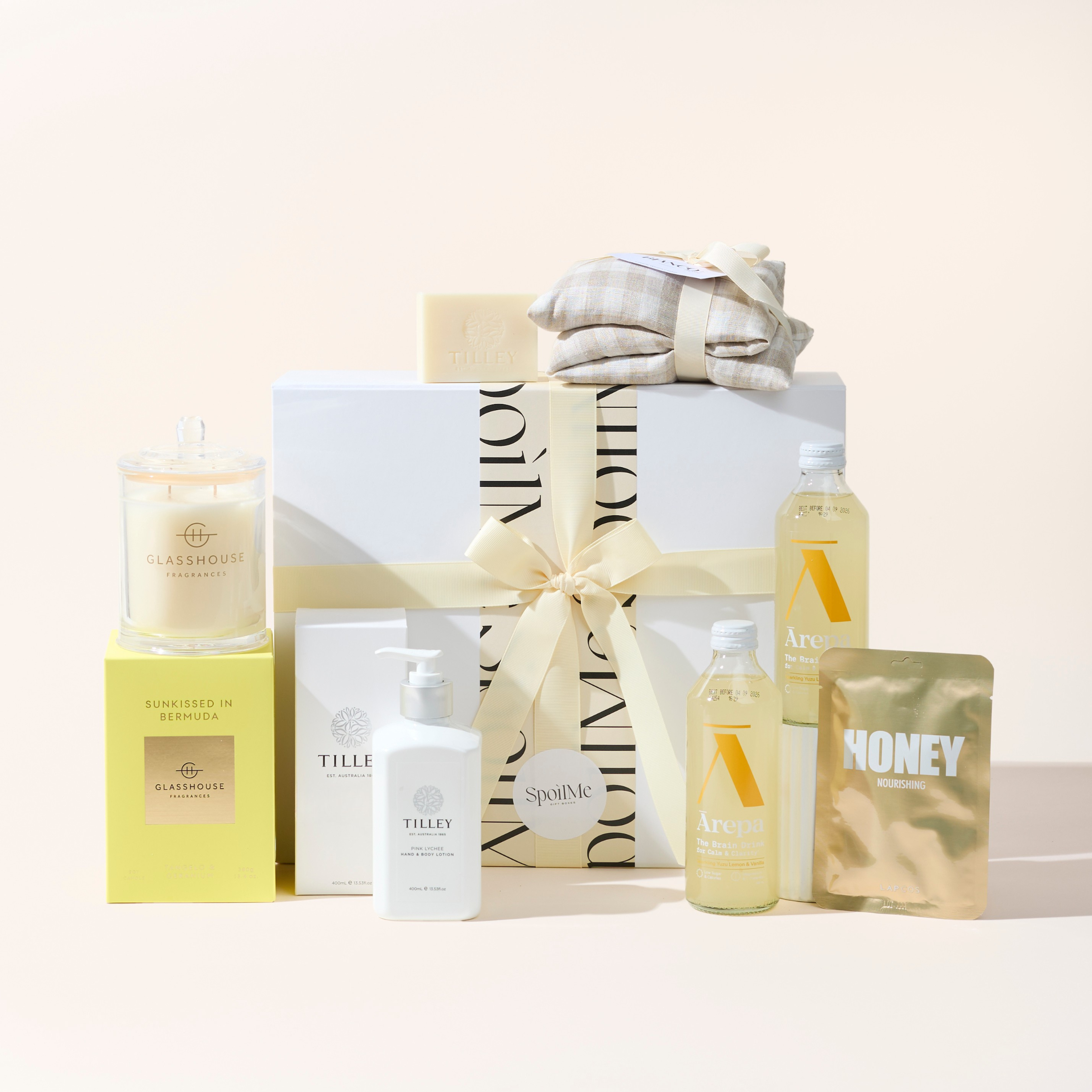 Wellbeing deluxe yellow gift box - gift box nz