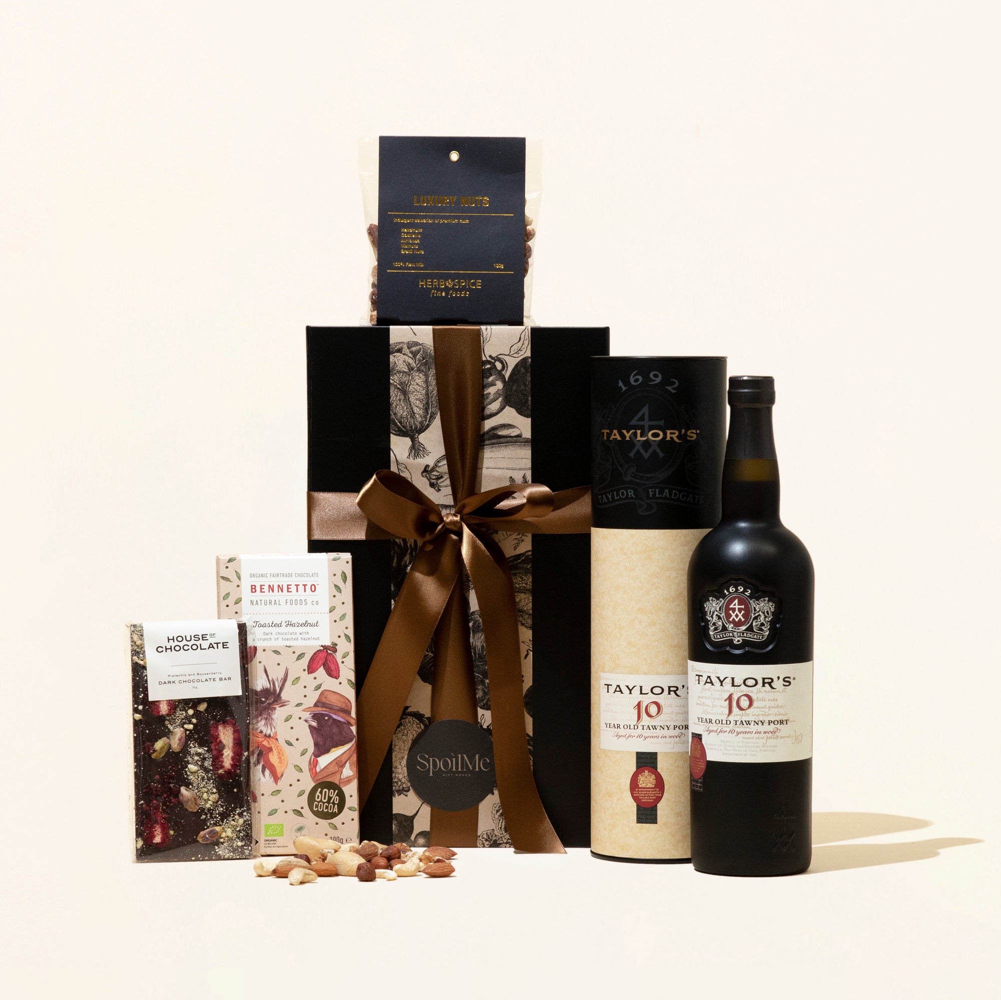 Taylors LBV Port and 2 Plain Style Crystal Port Glasses in a Gift Box with  Personalised Engraving | Ballantynes of Walkerburn