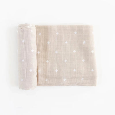 Swaddle //  Taupe Cross